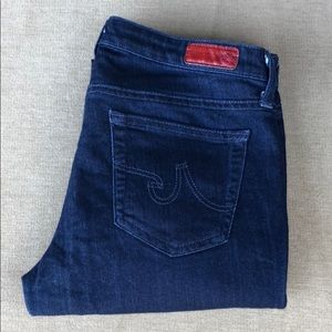 AG Dark Wash Stilt Cigarettes Leg Jean 28